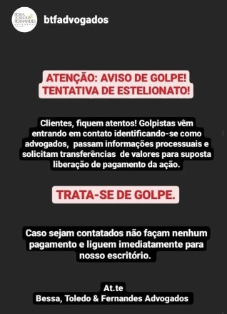AVISO DE GOLPE